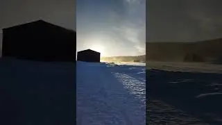 Учалинский район. Башкортостан.14.01.24 г. Сильный буран при -25. Брррр