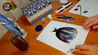 Релакс.Рисуем вместе платье в стиле космос. 