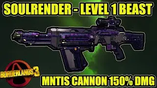 BL3 - LVL 1 - Decaying Soulrender - MNTIS 150% Shoulder Cannon Damage - M10
