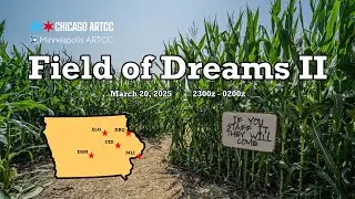 VATSIM ATC Timelapse: Field of Dreams II Event as Cedar Rapids Tower
