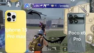 new update 🔥Pubg mobile Tdm pocox6pro vs iPhone 15 pro max