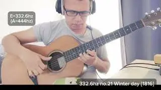 332.6hz no.21 Winter day for Guitar [1816] : free music sheet