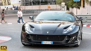8x FERRARI 812 SUPERFAST IN ONE DAY IN MONACO - Driving and sound [2018 4K]