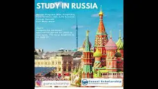 Study in Russia Fully Funded Scholarship || No Tuition Fee + Monthly Stipend