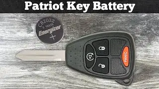 How To Change Jeep Patriot Key Fob Battery 2007 - 2017 DIY Replace Patriot Remote Fob Batteries