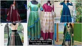 convert your sarees into long frocks,Kurtis,lehangas ideas || sarees reuse  #sareereuseideas #reuse