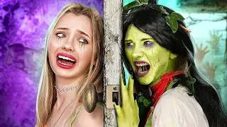 نهاية العالم الزومبي في الحياة الواقعية! البقاء على قيد الحياة 24 ساعة في قصر مهجور