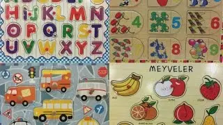 EDUCATING PUZZLE VIDEOS FOR KIDS!!! ANIMALS, FRUITS, VEHICLES,ALPHABET WOODEN PUZZLES!FUN KIDS VIDEO