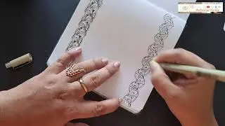 How to Draw Tangle Flux-Ing | AishTangles | Zentangle Patterns | 2021