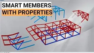Smart structural members for super fast modelling. Assign 'Revit like' properties to elements.