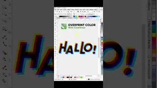 Overprint Color Text Effect in Coreldraw | Tips & Trick 