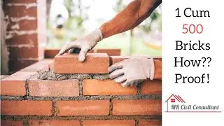 How many numbers of bricks are used in 1 cubic meter?