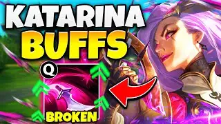 Riot turned Katarina into a POKE MAGE!? (NEW Q BUFF IS BROKEN)