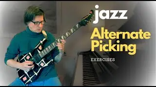 Jazz Improvisation-Alternate Picking Guitar Lesson/Exercises [Double Time]