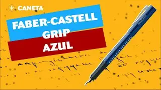 Caneta Tinta Permanente Faber-Castell Grip. Aparo de Muita Qualidade Acessível.