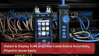 Detect & Display RJ45 and Fiber Cable Status Accurately, Pinpoint Issues Easily - NOYAFA NF-8508