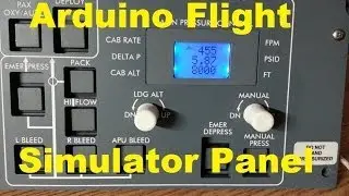 Flight Simulator FSX LearJet Arduino Cabin Pressure Panel- Part 4