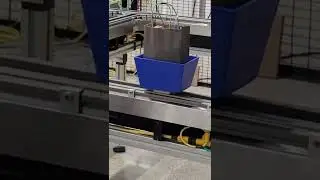 Displaying Kuka code in a teach pendant while teaching a robot to drop to magnemotion conveyor