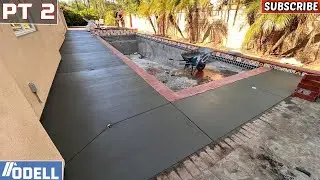 Concrete Pool Deck Pour Day!
