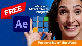 Free Personality of the Week vMix and After Effects Projects (Free download link in the description)