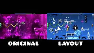"Kuzureta" Original vs Layout | Geometry Dash Comparison