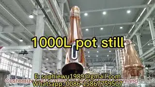 1000L copper still with copper reflux columns versatile still for making gin vodka whisky brandy