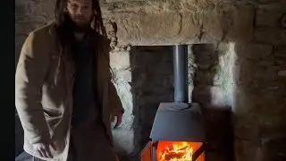 Scottish Bothy restoration part 3 Stove installation