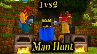 Minecraft Manhunt 1v2: Can I Survive Against 2 Hunters? (Epic Challenge!)