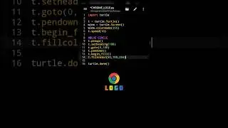 CHROME LOGO in python || NR tech knowledge 🔥🔥 
