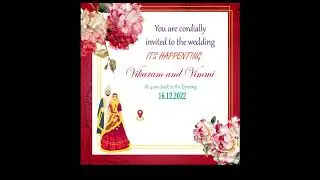 Wedding card design in photoshop