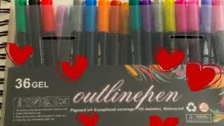 ♥️ let’s review Lighwish’s outline pens ♥️