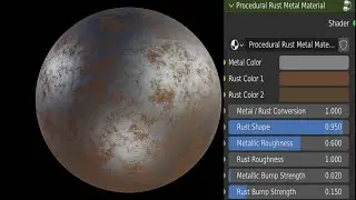 Blender Tutorial | Procedural Rust Metal Material