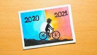 Happy New Year 2021 drawing step by step very easy || Mim Art