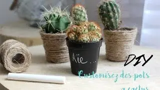 DIY : 2 façons de customiser des pots à cactus