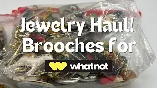 Costume Jewelry Brooch Haul for Resale
