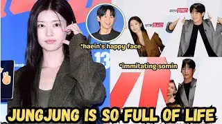 Haein's happy face after seeing Somin, Jungjung couple is really close to each other