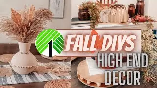 $1 HIGH END FALL DIY'S | DOLLAR TREE FALL DIY'S | BUDGET FRIENDLY | MODERN HOME DECOR IDEAS **2022**