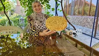 Своим Внуком приготовила Вкусный  Гарзни Хьавла.