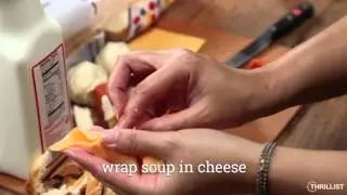 Grilled Cheese & Tomato Soup Dumplings