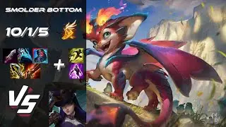 BOTTOM Smolder vs Caitlyn - EU Challenger Patch 25.21