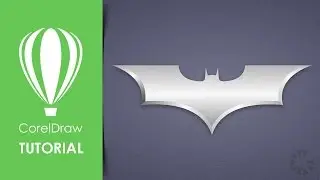 CorelDraw Tutorial #24 : Batman metal logo ( G Tutorial )
