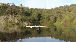 Sculling paradise in Avis, Portugal