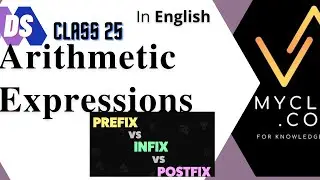 DS 25-Arithmetic Expressions-INFIX---PREFIX--POSTFIX Notations(ENGLISH)