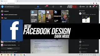 New Facebook Design with Dark​ mode on Computer - how to switch to new Facebook Layout 2020 | VidHub