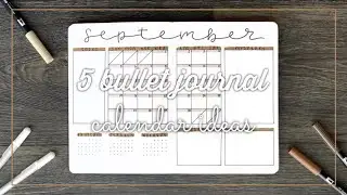 4 BULLET JOURNAL CALENDAR IDEAS TO INCREASE PRODUCTIVITY | bullet journal inspiration