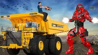 रिमोट कंट्रोल डंप ट्रक जादुई रोबोट Remote Control Dump Truck Robot RC Truck Hindi Stories in Hindi
