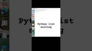😇 How to sort list in python? #python #pythonforbeginners #pythonshorts