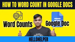 How to count words in google docs