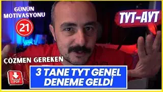 3 Tane TYT Genel Denemesi PDF Geldi | Günün Motivasyonu 20