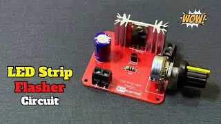 LED Strip Flasher Light Circuit | Flasher Circuit | Electronic Projects